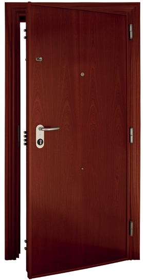 SegureStil Serie V INT acabado Sapelly en hall interior